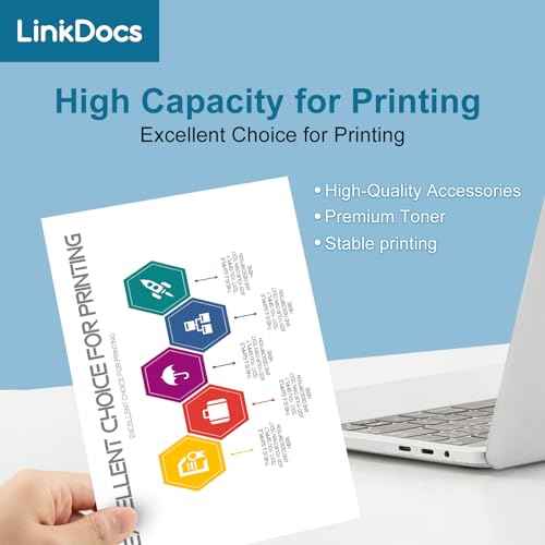 LinkDocs TN229XLC High Yield Cyan Compatible Toner Cartridge Replacement for Brother TN229XL TN-229XL Cyan Work for Brother HL-L3280CDW HL-L3220CW MFC-L3720CDW MFC-L3780CDW Printers