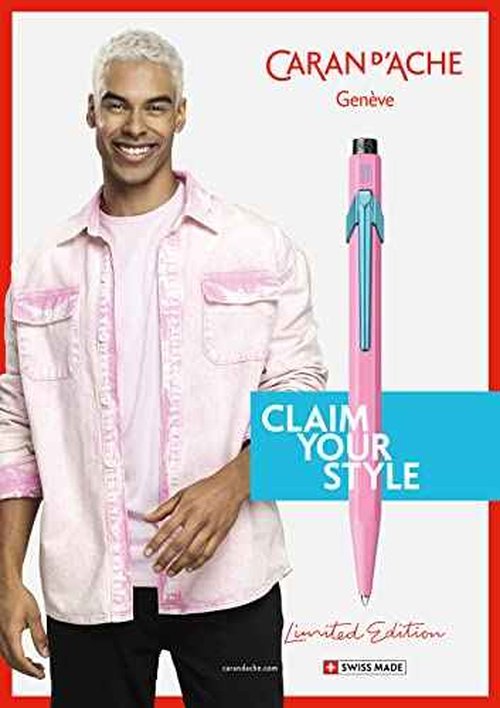 Caran d'Ache 849 Ballpoint Pen 'Claim Your Style' Edition 2 - Hibiscus Pink