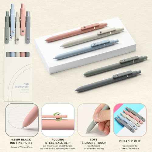 Stationery Gift Set, Bible Journaling Kit with 3PCS A5 Spiral Notebooks, Gel Pens, Steel Bookmark, Sticky Notes & Tabs, Gift Box - Aesthetic Desk Accessories Office Supplies for Women
