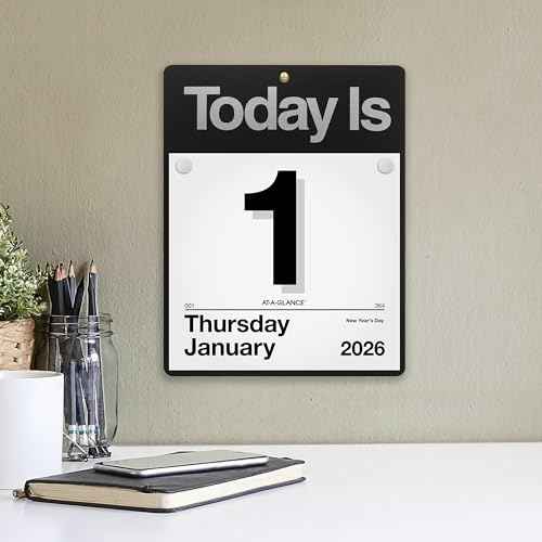 AT-A-GLANCE 2026 "Today Is" Daily Wall Calendar Refill, 8.5" x 8", Large (K45026)