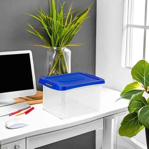 Bankers Box Heavy Duty Plastic File Box with Hanging Rails, Letter/Legal, 1 Pack (0086205)