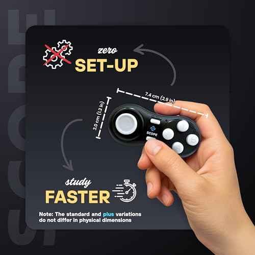 Scope Remote- Remote for Anki. Customizable with Anki Add-on, Compatible with Windows, Mac, iOS, iPad, and Android. Anki Clicker, Anki Controller. Midnight Black, Plus (16-18 Hours Battery)