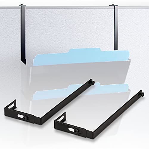 Officemate Universal Partition Hanger Set for Wall Files, Metal Black, 7-inch