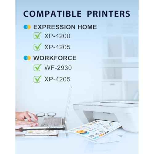 myCartridge Replacement for 232 Ink Cartridge Remanufactured for 232XL Ink Cartridges Combo Pack Compatible with XP-4200 XP-4205 WF-2930 WF 2950 Printer, 4 Pack (BK/C/M/Y)