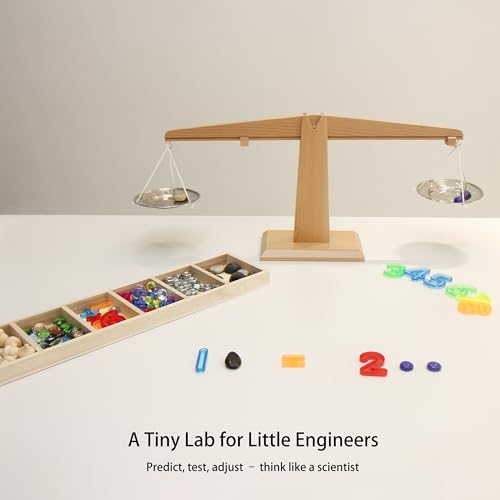 Balance Teaching Scale with Loose Parts for Preschool Math & Science