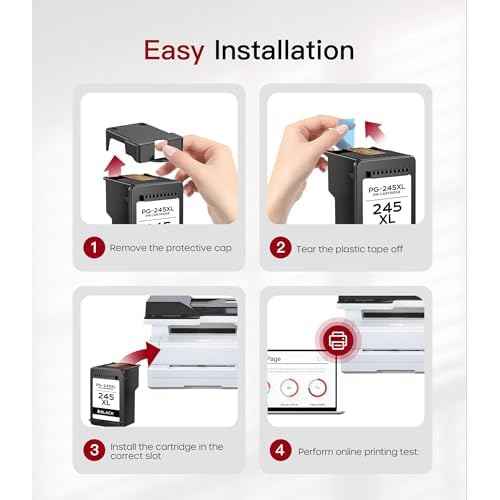 245XL 246XL Ink Cartridges 2 Pack Compatible with Canon Ink 245 and 246 Replacement for Canon PG-245XL CL-246XL PIXMA MG2522 MG2500 TR4520 TS3120 TS3122 Printer (1Black, Tri-Color)