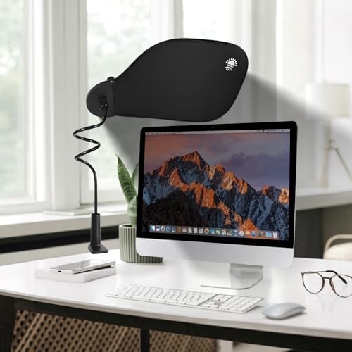 2Pcs Adjustable Office Cubicle and Desk Shade ? Flexible Desk Light Blocker for Privacy, Glare Reduction, and Comfort ? Essential Office Accessories