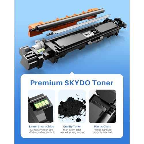 Compatible TN-227BK Toner Cartridge Replacement for Brother TN-227 Black Toner High Yield TN223 for MFC-L3770CDW HL-L3270CDW HL-L3290CDW MFC-L3710CW HL-L3210CW (2 Black)