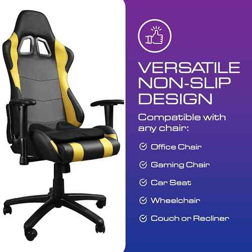Ergonomic Seat Cushion - Memory Foam Chair Cushions | Gaming Chair Cushions | Office & Car Seat Cushion with Heat Reducing 3D Mesh | Office Chair Cushion for Back Pain - Pain Relief