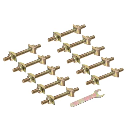 uxcell 10Pcs 5/16 in x 3-1/2 in Countertop Furniture Connector Fasteners