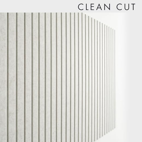 Large Cork Boards for Walls Black Felt Board Alternative - Slat Wall Paneling, Felt Bulletin Board Tiles for Office Decor, Push pin Board Office Wall Organizer -12-Pack (Ivory Tan)