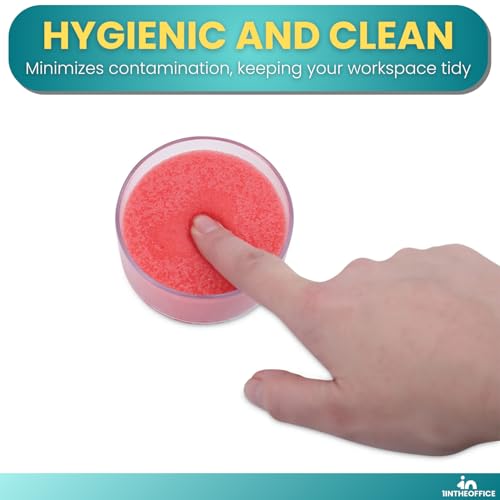 1InTheOffice Refillable Envelope Moistener - 2 Pack, Finger Tip Paper Wetting Tool