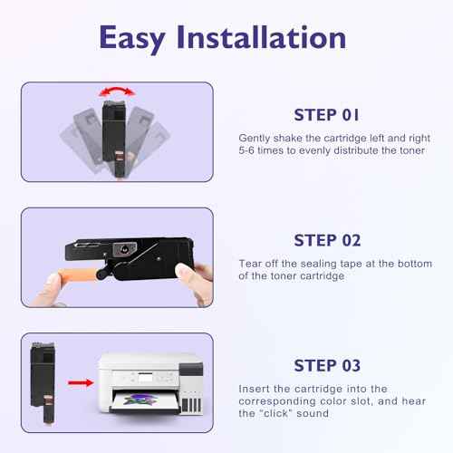 4-Pack Remanufactured 6022 Toner Cartridge Replacement for 106R02759 (Black)/106R02756 (Cyan)/106R02757 (Magenta)/106R02758 (Yellow) for Phaser 6020/6022 & WorkCentre 6025/6027 Printer