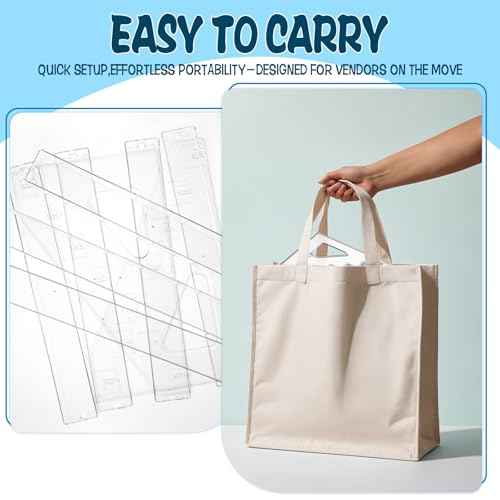 2 Pack 4'' Stickers Display Stand Acrylic Sticker Display Stand Sticker Holder Display for Vendor Events and Small Business Vendors