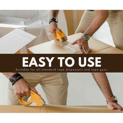 Brown Packing Tape ? Heavy Duty Brown Shipping Tape for Box Packaging & Moving ? 2.2mil Thick, 2-inch Wide Mailing Tape ? 36 Rolls (1980 Yards)