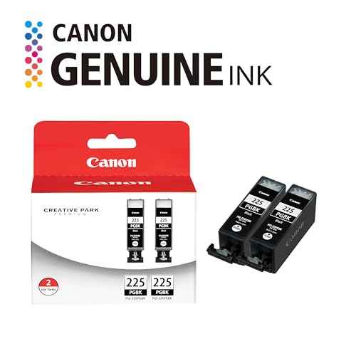 Canon PGI-225 Genuine Black Twin Pack, Compatible with iP4820, MG5220, MG5120, MG6120, MG8120, MX882, iX6520, iP4920, MG5320, MG6220, MG8220, and MX892 Printers