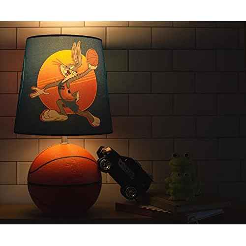 Space Jam 2: A New Legacy Tune Squad Basketball 3D Desk Lamp, Bugs Bunny Mood Light | Home Decor Accessories And Room Essentials | Official Looney Tunes Collectible | 14 Inches Tall