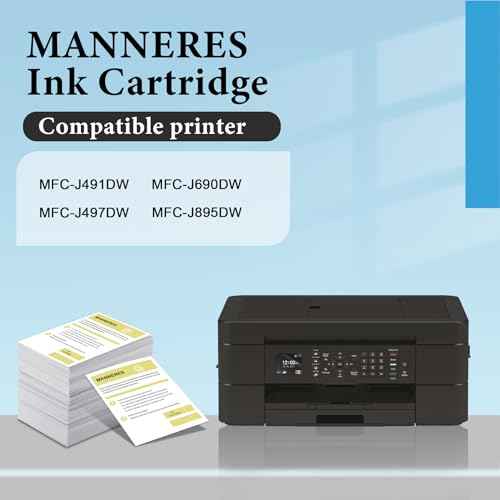 LC3011 Ink Cartridges (2BK/1C/1M/1Y, 5-Pack) Replacement for Brother LC3011 LC3011BK LC3011C LC3011M LC3011Y Ink Cartridges Work with MFC-J497DW MFC-J491DW MFC-J895DW MFC-J690DW Printer