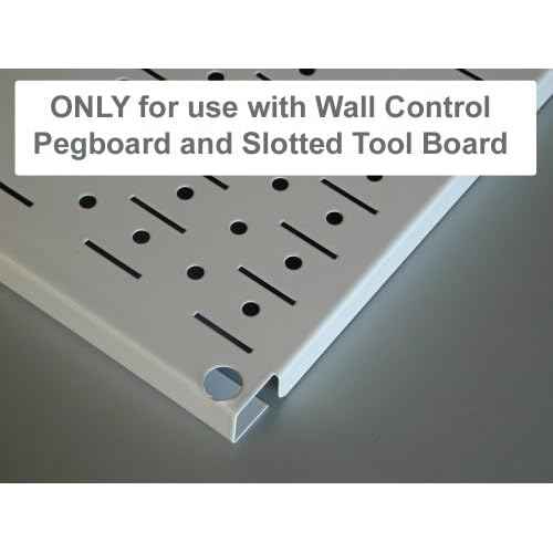 Wall Control KT-200-DLX B Slotted Storage Panel Deluxe Metal Hook Assortment, Black