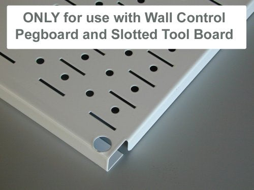 Wall Control KT-200-DLX B Slotted Storage Panel Deluxe Metal Hook Kit (Black) – Assortment