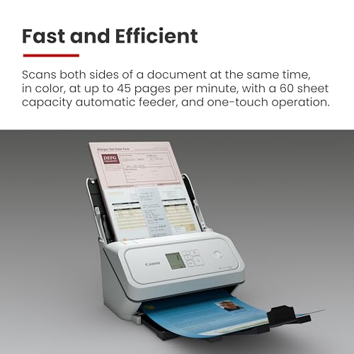 Canon imageFORMULA R40II Office Document Scanner - Duplex, Easy Setup, Cloud Scan