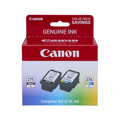 Canon PG-275 XL & CL-276 XL Ink Cartridge Pack 2 Count for TS3520 TS3720 TR4720