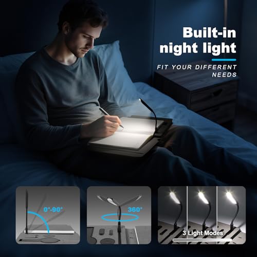 Planner 2025-2026,Professional Notebook with book light,Travelers Notebook with 10000mAh Power Bank & 2-in-1 Wireless Charger,Personalized Notebook for Work,School,Travel,Business,Gift.