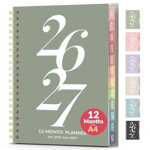 Forvencer Academic Planner 2026-2027 Green 8.5x11 Inch Jul 2026-Jun 2027