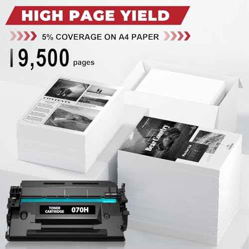 070H Toner Cartridge Compatible for Canon 070H 070 Toner Cartridge for imageCLASS MF462dw MF465dw LBP246dw LBP247dw Printer High Yield 9,500 Pages 1 Pack