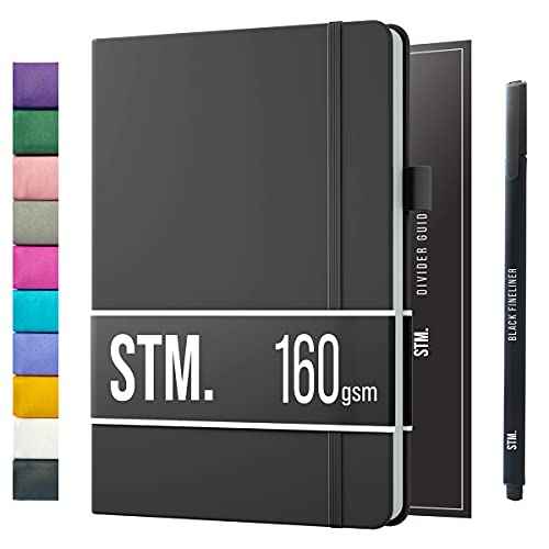 Bullet Dotted Journal Dot Grid Notebook | B5 Daily Journaling Notebooks for Personal Writing, Work, Women | 160gsm Thick Paper, Hard cover, Lay Flat Binding | B5 < 8.5 x 11 Cuaderno Libretas de apuntes