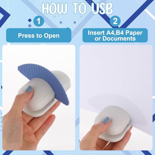 4-Pack Desktop Paper Holders Clips for Documents and Reading