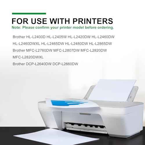 TN830 Toner Cartridge High Yield Replacement for Brother Toner TN830 TN830XL Used with Brother Printer HL-L2460DW DCP-L2640DW HL-L2480DW HL-L2400D HL-L2405W MFC-L2820DW, 2 Black TN-830XL