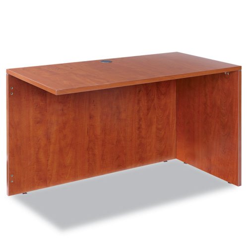 Alera Valencia Series Reversible Return/Bridge Shell, 47 1/4w x 23 5/8d, Cherry