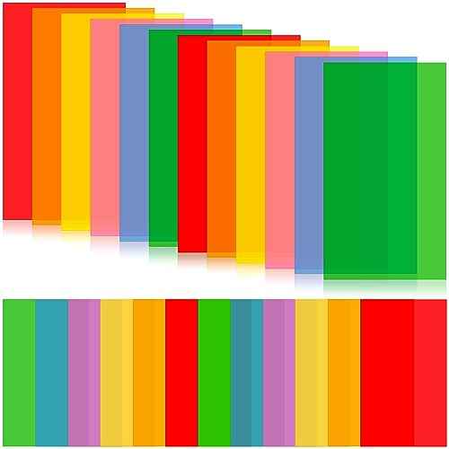 24 Pieces Colored Overlays for Dyslexia, Guided Reading Highlight Strips Colored Overlays Bookmark Reading Tracking Rulers for Dyslexia, ADHD and Reduce Visual Stress