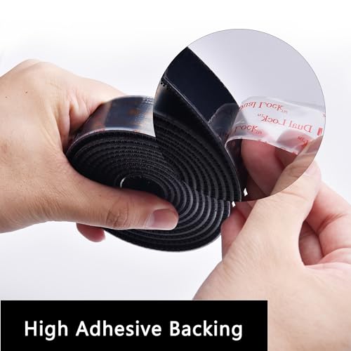 3M Dual Lock SJ3550A 1in x 8ft Black Reclosable Fastener Tape - 1 Pack