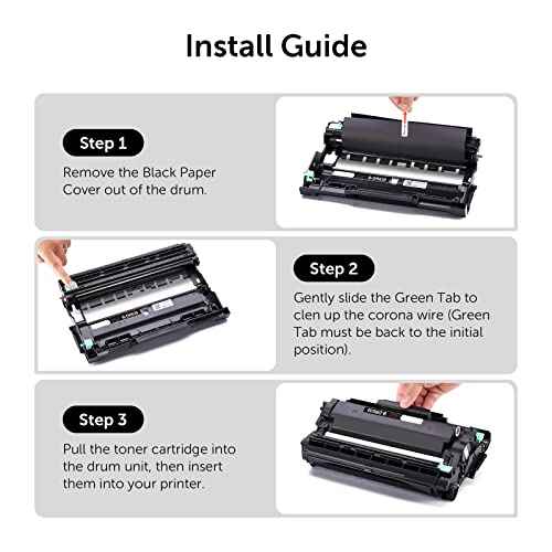 DR630 Drum Unit High Yield Compatible for Brother DR 630 DR-630 Replacement for HL-L2300D HL-L2320D HL-L2340DW HL-L2360DW HL-L2380DW MFC-L2700DW MFC-L2720DW DCP-L2520DW Printer (2 Pack, NOT Toner)