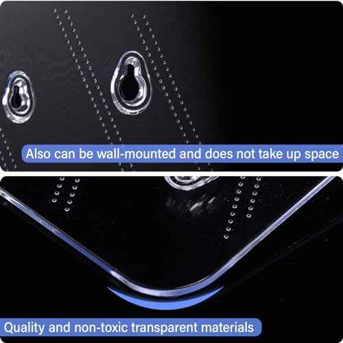 4 Sets Acrylic Brochure and Business Card Holder 8.5 x 11'' Clear Brochure Display Stand with Removable Business Card Holder Plastic Flyer Stand for Magazine Pamphlet Booklet Journal