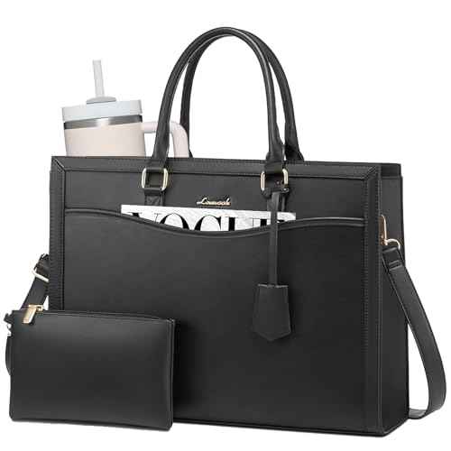 LOVEVOOK Laptop Tote Bag for Women, Office Work Bag Briefcase fit for 15.6 inch Laptop, Large Capacity Teacher Bag Handbag