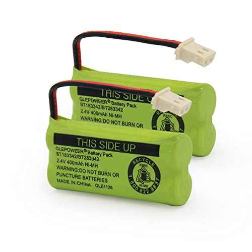 BT183342 BT283342 BT166342 BT266342 BT162342 BT262342 Battery Compatible with CS6114 CS6419 CS6719 EL52300 CL80111 Cordless Handset Phone (Pack of 2)