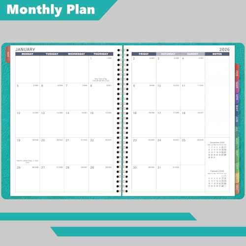 2026 Weekly Appointment Book & Planner - Large 2026 Daily Hourly Planner, JAN 2026 - DEC 2026, 8.5" x 11", Appointment Book with 15-Minute Interval, Thick Paper, Pocket, Turquoise