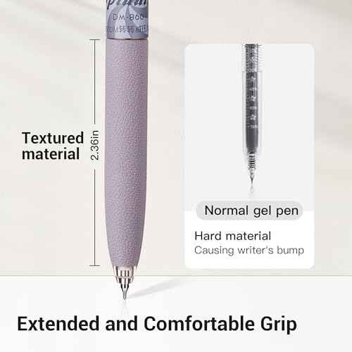 Leven Fidget Spinning Gel Pens 3 Pcs, Stress Relief 0.5mm Black Ink Pens, Quick Dry Fine Point Smooth Writing Ballpoint Pen, for Journaling Note Taking Office School Supplies Morandi