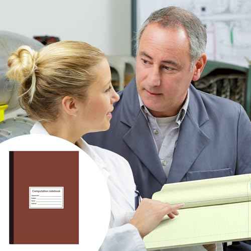 4 Pcs Computation Notebook 4x4 Quad Ruled, Grid Engineering Notebook Green Paper Lab Notebook for Drawings Planning Engineering and Technical Applications, 11-3/4" x 9-1/4"