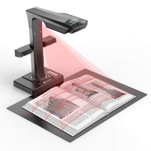 CZUR ET24 Pro Book Scanner with 24MP Camera & Upgraded Flattening Technology