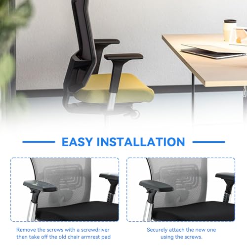Arm Pads Caps Replacement fit for Haworth Very Office Chair,Office Chair Arm Rest Replacement