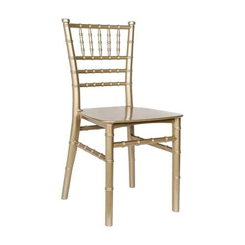 Flash Furniture Hercules Series Children's Resin Event Chair, Commercial/Residential All Occasion Chair, 330 lb. Static Weight Capacity, Gold