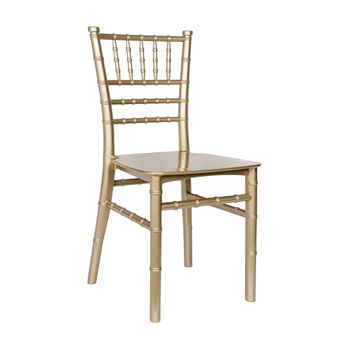 Flash Furniture Hercules Kids Resin Chiavari Chair, Gold – 1 Count