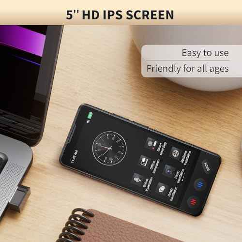 AI Language Translator Device, 2025 Upgraded Translator No WiFi Needed, Support ChatGPT, Voice Instant Two-Way 150 Language Translator, Offline/Recording/Photo Translation for Business Travel