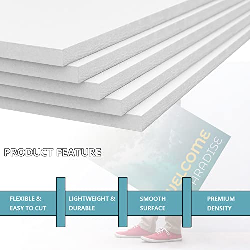 12x16.5 Inch White Foam Board Pack of 15 - 3/16 Inch Thick Craft & Display Boards (Variation: 12x16.5inch-15pcs)