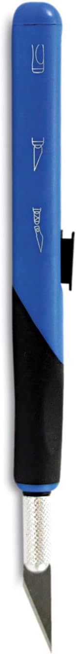 X-ACTO Retract-A-Blade Knife - #11 Blade with Blue/Black Plastic Handle - Precision Cutting Tool