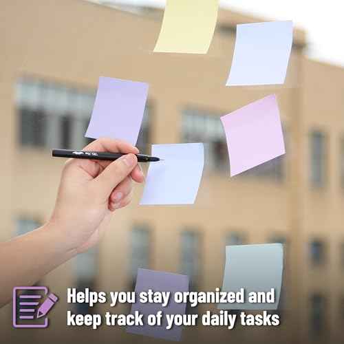 Mr. Pen- Sticky Notes, 3¡±x3¡±, 12 Pads, 600 Sheets, Summer Colors Sticky Notes 3x3